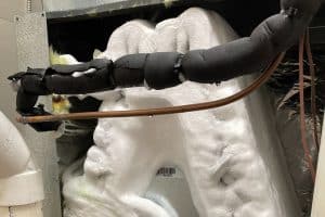 frozen evaporator coil