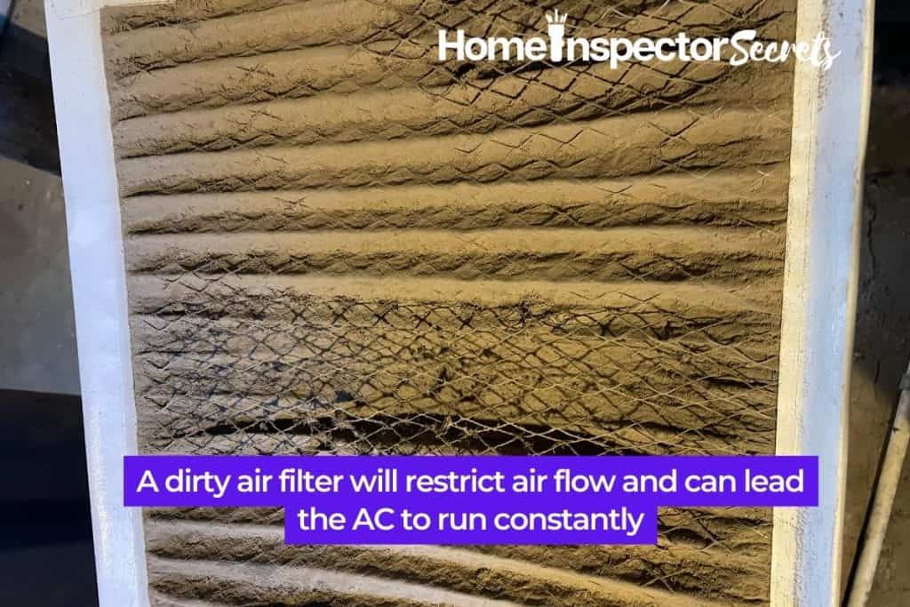 Dirty air filter (4)