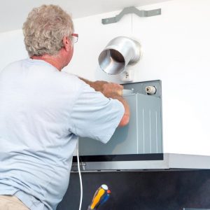 how to install range hood vent through the wall